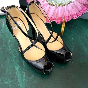 Marc Fisher black strappy heels size 7